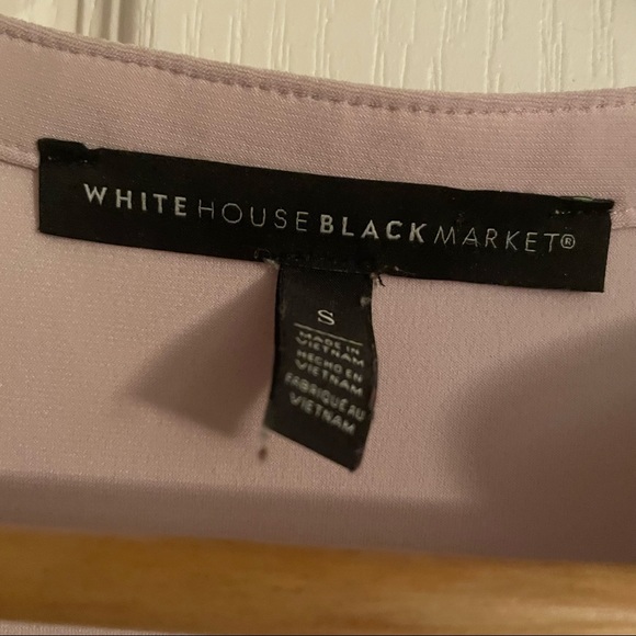 White House Black Market Pink V-Neck Tank w/ 3 Buttons - Size Small - Picture 6 of 8